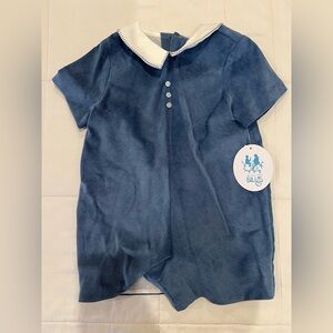 Blue Kids One Piece with White Collar